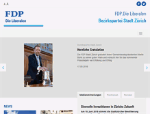 Tablet Screenshot of fdp-zhstadt.ch